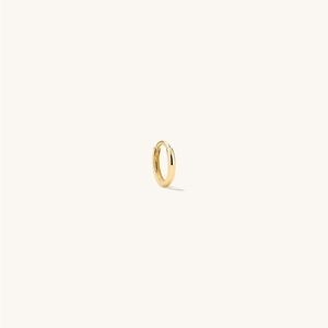 Mejuri mini Hoops (2) in 14k solid gold
